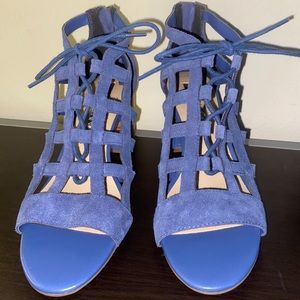 Aubrey Lynn/Louise Blue Heeled Sandals